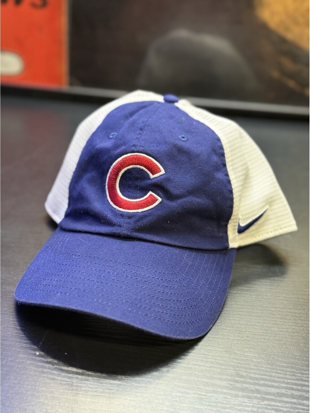 Nike Chicago Cubs MLB Blue White Mesh Club Cap Hat M/L